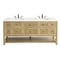 James Martin Vanities Breckenridge 72in Double Vanity Cabinet, Light Natural Oak 330-V72-M-LNO - alternate 4